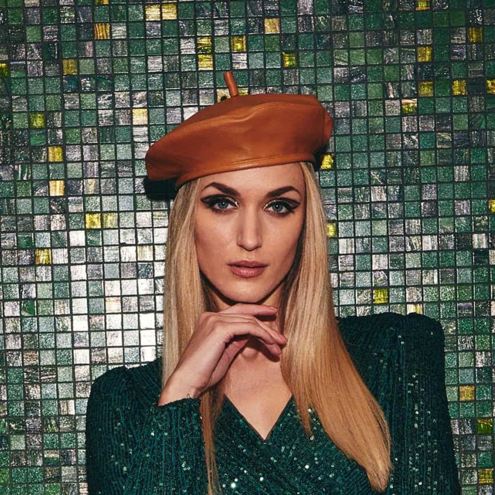 EUGENIA KIM LEATHER BERET